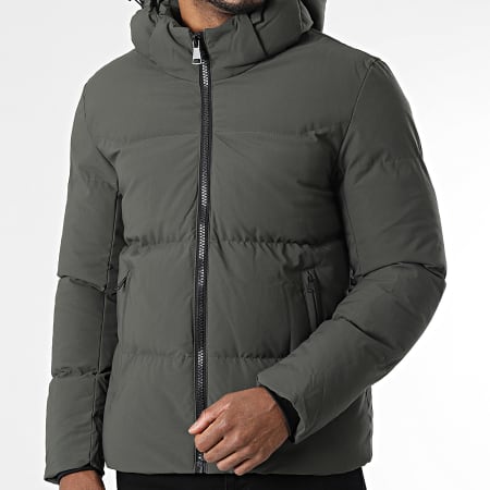 Frilivin - Plumífero con capucha 018 Verde Caqui Oscuro