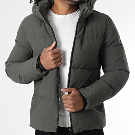 Frilivin - Plumífero con capucha 018 Verde Caqui Oscuro