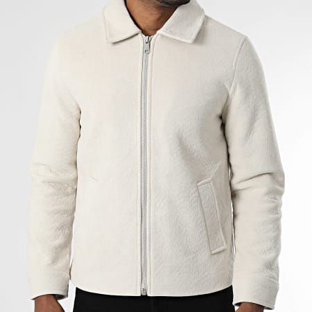 Frilivin - Gevoerde Zippende Textuur L61 Licht Beige