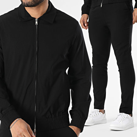 Frilivin - Ensemble Veste Zippée Et Pantalon 592 Noir