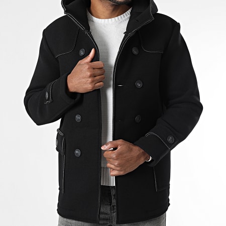 Frilivin - Abrigo con capucha 250 Negro