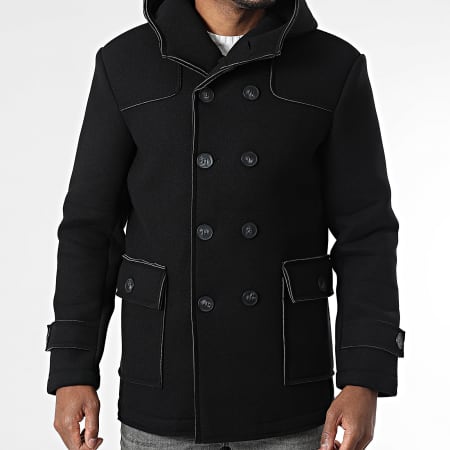 Frilivin - Abrigo con capucha 250 Negro