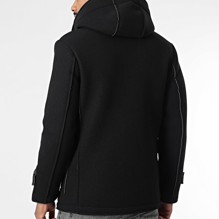 Frilivin - Abrigo con capucha 250 Negro