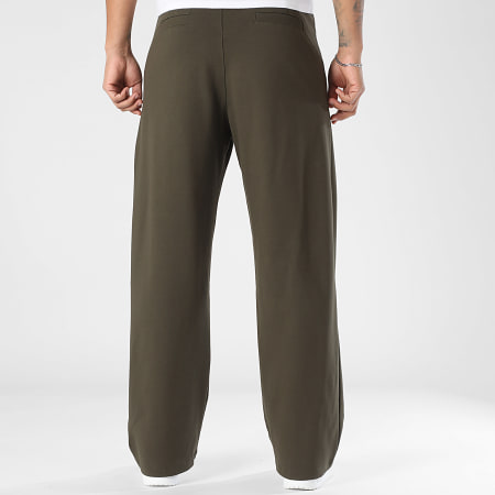 LBO - Pantalon Habillé Large A Plis 2380 Vert Kaki