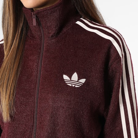 Adidas Originals - Chaqueta Zippée A Bandes Femme Mohair KS0428 Burdeos