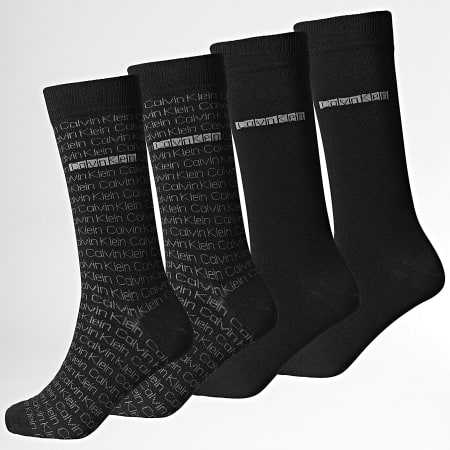 Calvin Klein - Pack de 4 pares de calcetines 5980 negro gris antracita
