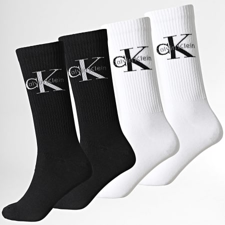 Calvin Klein - Pack de 4 pares de calcetines 5982 negro blanco