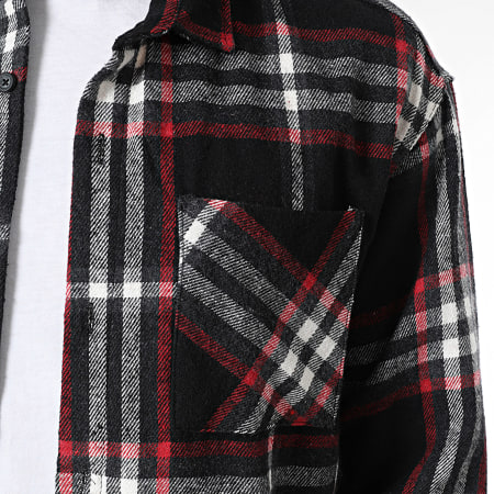 Classic Series - Camicia Sovrapposta A Fantasia 021 Nero Bianco Rosso