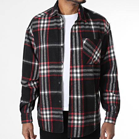 Classic Series - Camicia Sovrapposta A Fantasia 021 Nero Bianco Rosso