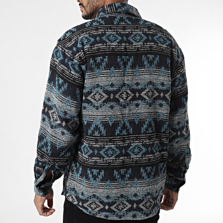 Classic Series - Camicia sovrapposta 023 Nero Grigio Blu Azteco