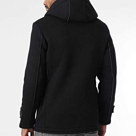 Frilivin - Abrigo con capucha 766 Negro