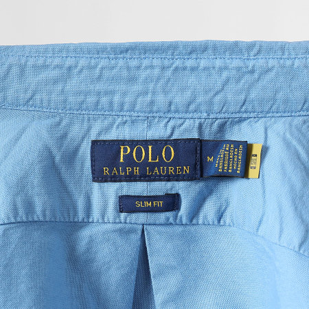Polo Ralph Lauren - Camisa de mangas largas Slim Fit Original Player Azul