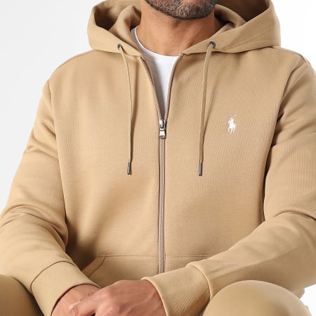 Polo Ralph Lauren - Sweat Zippé Capuche Original Player Camel