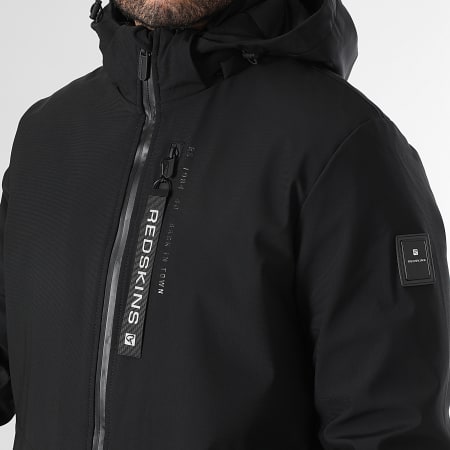 Redskins - Parka Longue Capuche Grida Active Noir