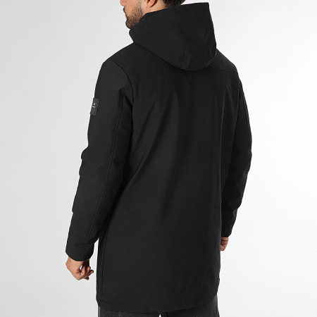 Redskins - Parka Longue Capuche Grida Active Noir