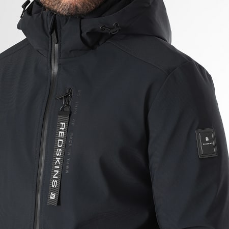 Redskins - Parka Capuche Thavna Active Bleu Marine Foncé