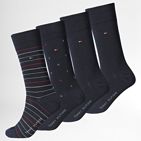 Tommy Hilfiger - Lot De 4 Paires De Chaussettes 5375 Bleu Marine