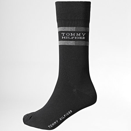 Tommy Hilfiger - Lot De 3 Paires De Chaussettes 5376 Noir Blanc Gris