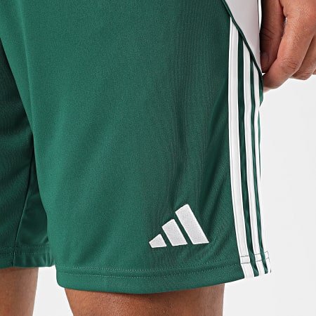 Adidas Sportswear - Short Jogging A Bandes Tiro 24 IS1410 Vert Foncé Blanc