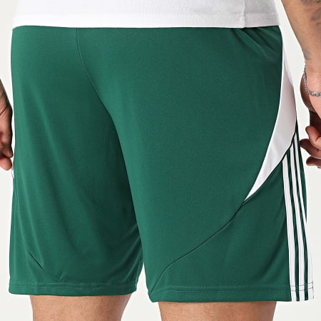 Adidas Sportswear - Short Jogging A Bandes Tiro 24 IS1410 Vert Foncé Blanc