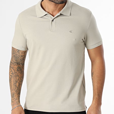 Calvin Klein - Polo Manches Courtes Refined Pique LC254 Beige