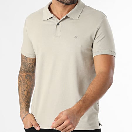 Calvin Klein - Polo Manches Courtes Refined Pique LC254 Beige