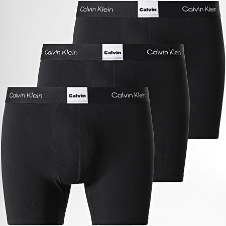 Calvin Klein - Pack de 3 bóxer Icon Logo Graphic 4477 Negro