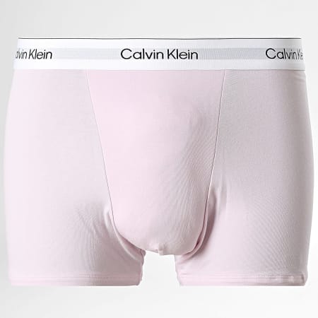 Calvin Klein - Pack de 3 bóxer 4476 Negro Rosa Burdeos