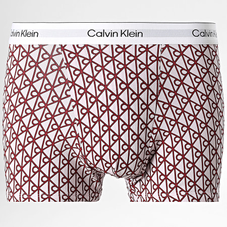 Calvin Klein - Pack de 3 bóxer 4476 Negro Rosa Burdeos
