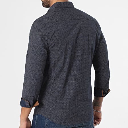 Classic Series - Chemise Manches Longues 108 Bleu Marine Camel