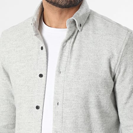 Classic Series - Chemise Manches Longues 702 Gris Clair Chiné