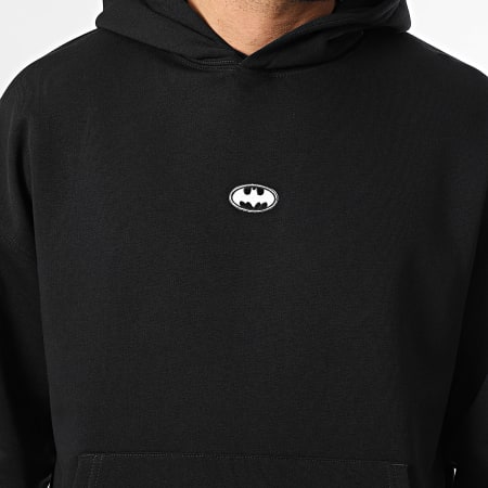 DC Comics - Sweat Capuche Relaxed Patch Batman Front Center Noir