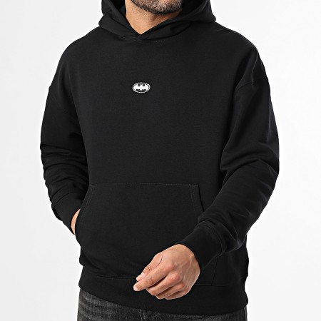 DC Comics - Sweat Capuche Relaxed Patch Batman Front Center Noir