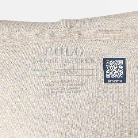 Polo Ralph Lauren - Sweat Zippé Capuche Original Player Beige Chiné