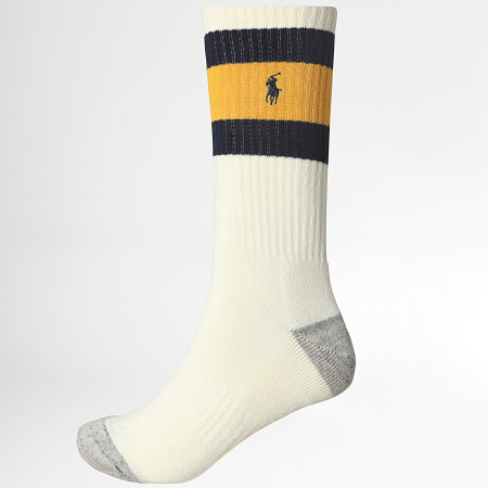 Polo Ralph Lauren - Lot De 3 Paires De Chaussettes Original Player Beige