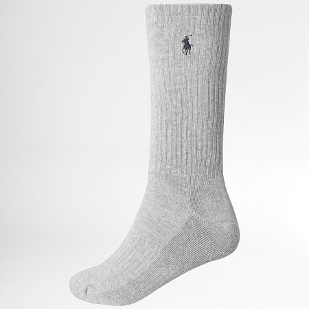 Polo Ralph Lauren - Lot De 6 Paires De Chaussettes Original Player Blanc Gris Noir