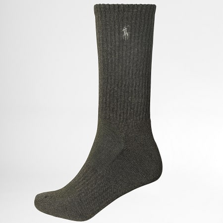 Polo Ralph Lauren - Lot De 6 Paires De Chaussettes Original Player Beige Marron Vert Kaki Gris Noir