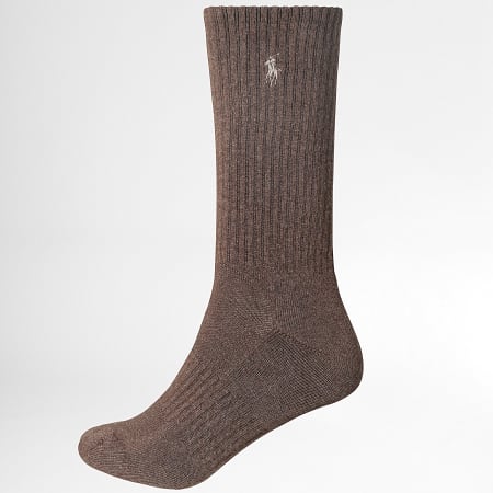 Polo Ralph Lauren - Lot De 6 Paires De Chaussettes Original Player Beige Marron Vert Kaki Gris Noir