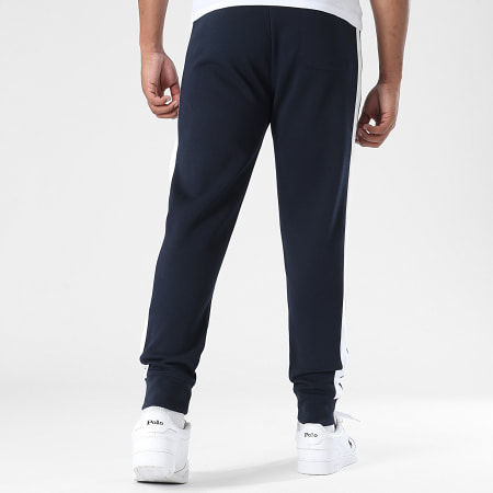 Polo Ralph Lauren - Pantalon Jogging A Bandes Original Player Bleu Marine Blanc