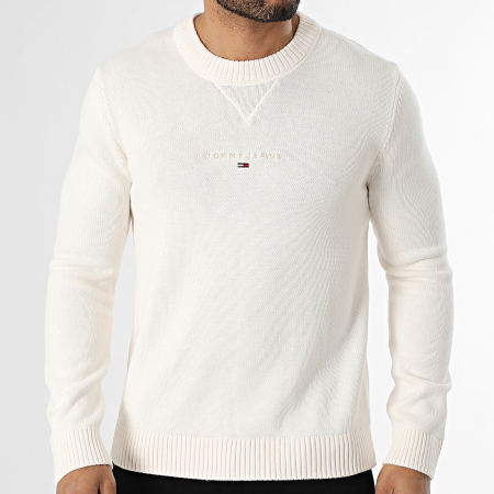 Tommy Jeans - Pull Slim Linear 2352 Beige Clair