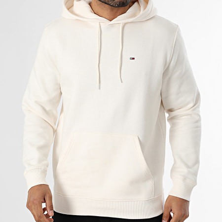 Tommy Jeans - Sweat Capuche Flag 0742 Beige Clair