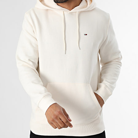 Tommy Jeans - Sweat Capuche Flag 0742 Beige Clair