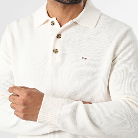 Tommy Jeans - Pull Col Boutonné Essential 2647 Beige Clair