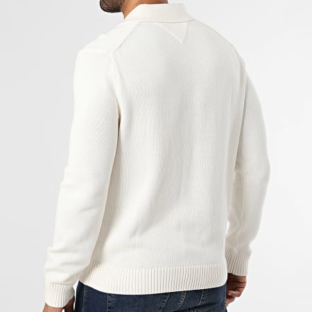 Tommy Jeans - Pull Col Boutonné Essential 2647 Beige Clair