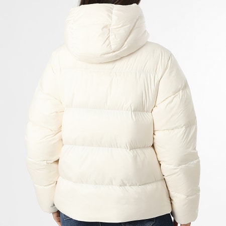 Tommy Hilfiger - Plumífero con capucha Zippé Mujer Modern Down 5739 Beige Claro