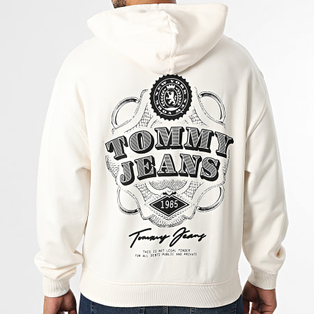 Tommy Jeans - Sweat Capuche 90s Dollar Graphic 2367 Beige Clair