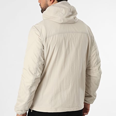 Tommy Jeans - Veste Capuche Zippée Fleece Chicago 2291 Beige Clair