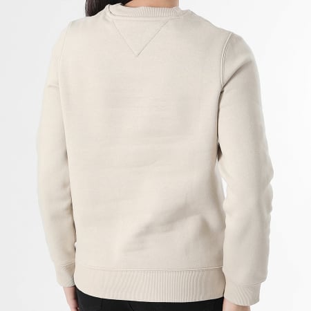 Tommy Jeans - Sweat Crewneck Femme Flag Crew 9959 Beige
