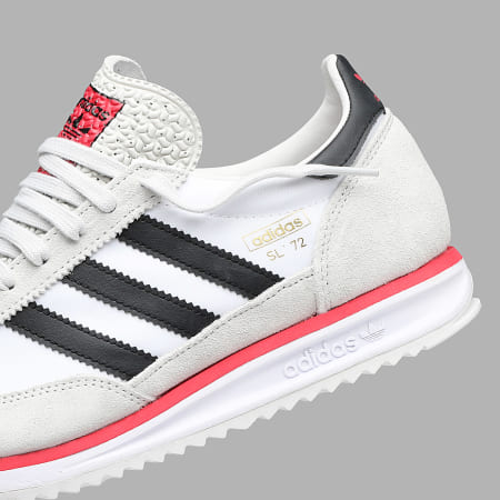 Adidas Originals - Sapatilhas SL 72 RS JS0746 Calçado Branco Preto Núcleo Cinza One