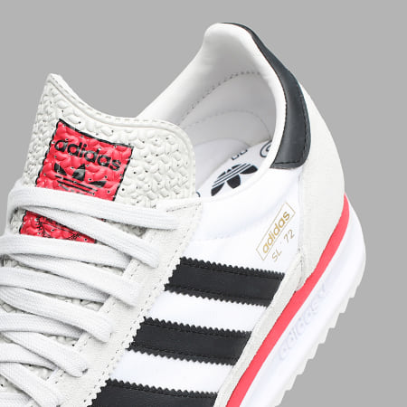 Adidas Originals - Sapatilhas SL 72 RS JS0746 Calçado Branco Preto Núcleo Cinza One